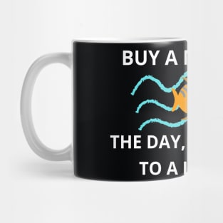 Joe Biden, Buy a man eat fish the day teach man to life time Mug